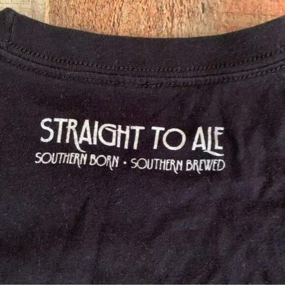 Straight to Ale men's size medium black logo Graphic short sleeve tshirt tee - Picture 6 of 6
